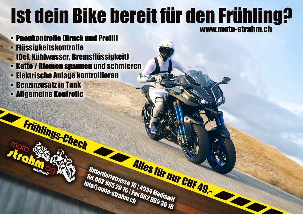 Frhlingsservice und Frhlings-Check bei Deinem Motorrad